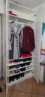IKEA PAX garderobe kast wit met TYSSEDAL deuren - compleet, Huis en Inrichting, Kasten | Kledingkasten, Ophalen, 200 cm of meer