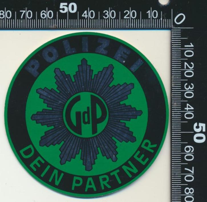 Sticker: Polizei - Dein partner, Verzamelen, Stickers, Zo goed als nieuw, Bedrijf of Vereniging, Ophalen of Verzenden