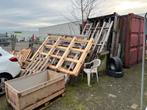 Houten Pallets en Balken - Gebruikt, Ophalen, Overige houtsoorten