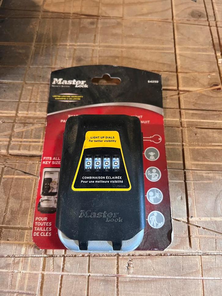 Sleutelkluis - Master Lock 5425eurD, Doe-het-zelf en Verbouw, Hang- en Sluitwerk, Nieuw, Slot, Overige materialen, Ophalen of Verzenden