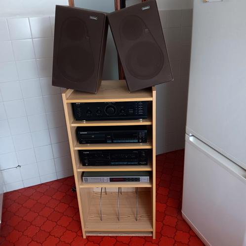 Stereo-set met meubel., Audio, Tv en Foto, Stereo-sets, Gebruikt, Overige merken, Ophalen