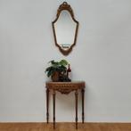 Barok Rococo wandconsole sidetable marmer blad en spiegel 05, Huis en Inrichting, Tafels | Sidetables, Valkenswaard, Info@flashbackfurniture.nl