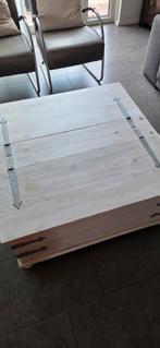 Kist tafel, geverfd grenenhout, Ophalen, Gebruikt, Vierkant, Minder dan 50 cm