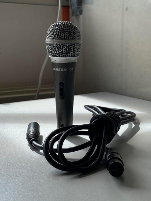 Samson Q6 microfoon met XLR-kabel, Muziek en Instrumenten, Microfoons, Zo goed als nieuw, Zangmicrofoon, Draadloos, Ophalen of Verzenden