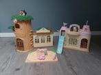 Sylvanian families school, crèche en treintje, Ophalen of Verzenden, Zo goed als nieuw, Poppenhuis