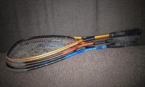 3* Dunlop squashrackets, Sport en Fitness, Squash, Gebruikt, Ophalen of Verzenden