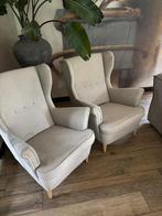 Oorfauteuil, Huis en Inrichting, Fauteuils, Ophalen, Hout, Gebruikt, 75 tot 100 cm