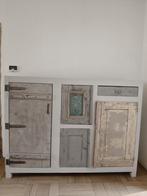 Unieke kast met deurtjes h135xd49xb180, Ophalen, 100 tot 150 cm, Overige houtsoorten, Gebruikt