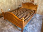 Houten bed 1.40x2.00 140x200 met lattenbodems, Antiek en Kunst, Antiek | Meubels | Bedden, Ophalen