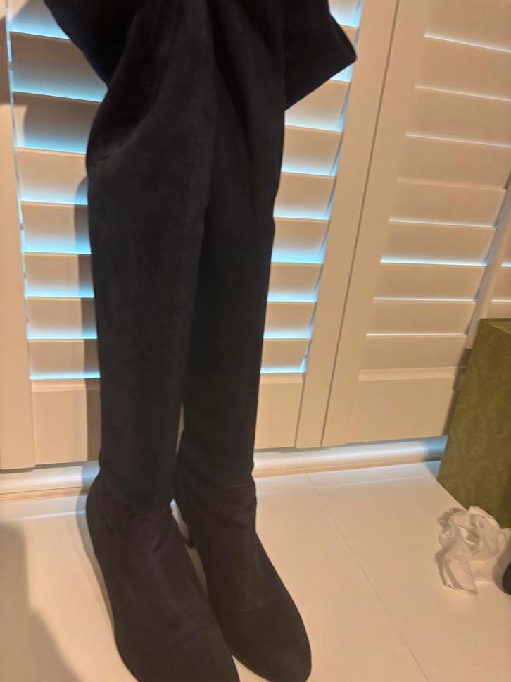 Lamica donkerblauwe Hoge stretch knieLaarzen Mt 40, Kleding | Dames, Schoenen, Gedragen, Hoge laarzen, Zwart, Verzenden