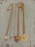 Lot vintage kettingen met hanger, Verzenden, Overige materialen, Ketting