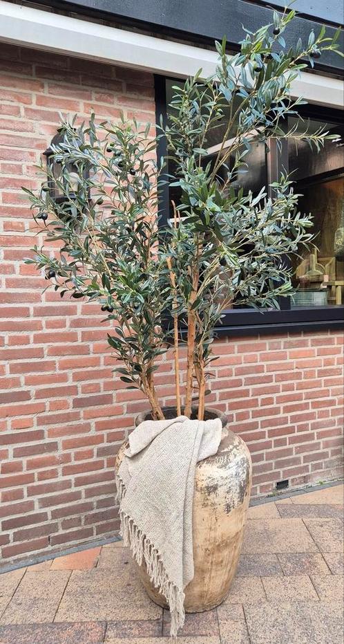 Landelijke kruik, kleipot India, oude pot, grote kruik, Tuin en Terras, Bloempotten, Nieuw, Ophalen