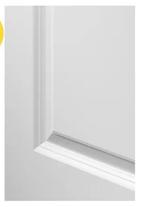 Binnendeur - wit, Doe-het-zelf en Verbouw, Deuren en Horren, Ophalen, Minder dan 80 cm, Binnendeur, Nieuw