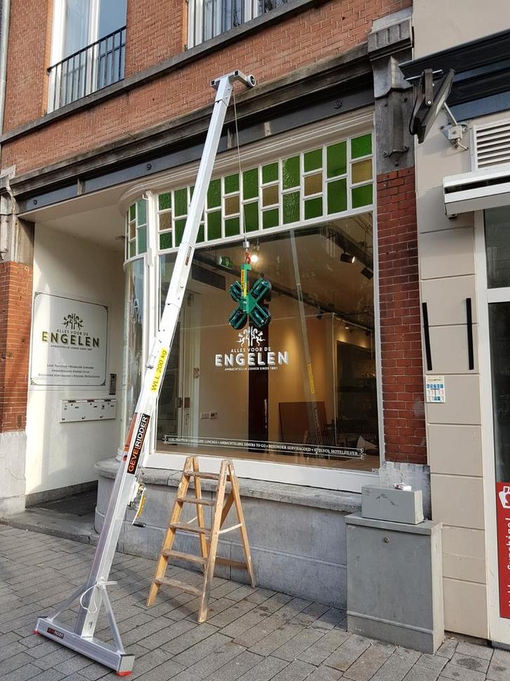 Gevelridder - Gevelhijskraan, Doe-het-zelf en Verbouw, Lieren en Takels, Gebruikt, Handmatig, Ophalen of Verzenden