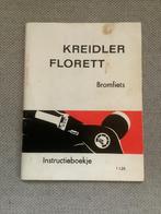 Kreidler Florett bromfiets instruktieboekje., Ophalen of Verzenden