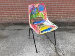 Design stoel marko jac vogels met kunst 70s 80s, Ophalen, Gebruikt, Eén
