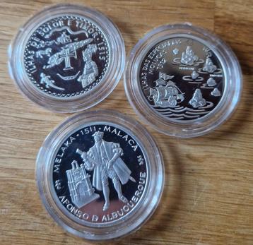 Portugal zilveren lot proof munten
