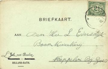 Joh. van Baalen, Rilland-Bath - 02.1914 - briefkaart - 1914 