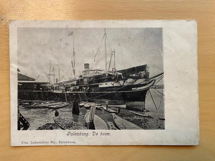kaart Palembang Nedrlands Indië , KPM , scheepvaart, Verzamelen, Ansichtkaarten | Buitenland, Ongelopen, Buiten Europa, Voor 1920