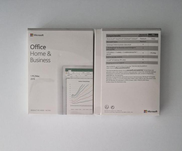 Microsoft Office Home & Business 2019 voor Mac – Geseald, Computers en Software, Office-software, Nieuw, MacOS, Excel, Outlook