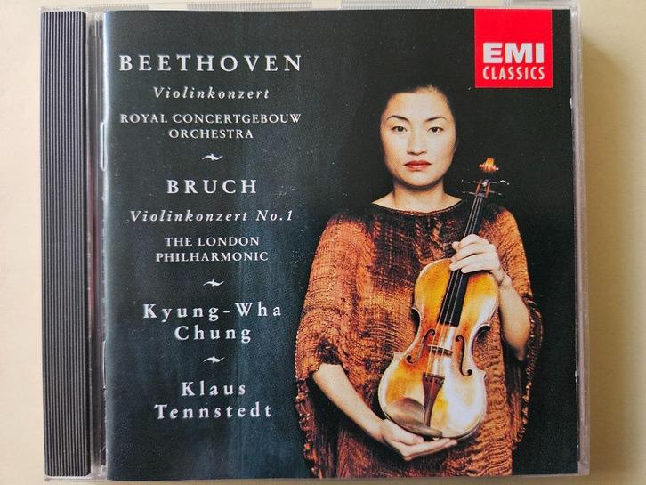 Beethoven + Bruch Viool concerten Kyung-Wha Chung Tennstadt, Cd's en Dvd's, Cd's | Klassiek, Zo goed als nieuw, Orkest of Ballet