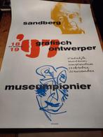 Affiche Stedelijk Museum. Sandberg grafisch ontwerper, Rechthoekig Staand, Ophalen of Verzenden, Zo goed als nieuw, A1 t/m A3