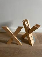 Vier vintage ikea boekensteunen Skribent hout, Ophalen of Verzenden, Zo goed als nieuw