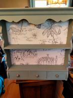 Groene wandkast wandrek keukenrek, Antiek en Kunst, Curiosa en Brocante, Ophalen