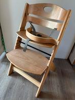 Houten kinderstoel, Kinderen en Baby's, Kinderstoelen, Ophalen of Verzenden, Zo goed als nieuw, Meegroeistoel, Gordel(s)