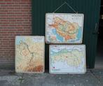 Oude Schoolplaten, Antiek en Kunst, Ophalen, Aardrijkskunde