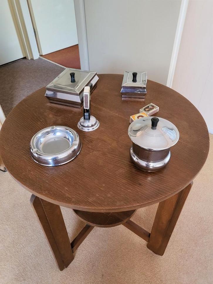 Vintage Rokersset - Sigarettenhouder & Asbak, Antiek en Kunst, Antiek | Woonaccessoires, Ophalen of Verzenden