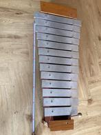 Vintage klokkenspel xylofoon met losse aluminium klankstaven, Ophalen of Verzenden