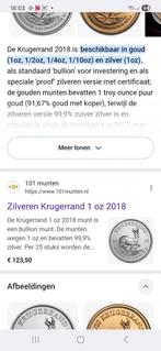 Zilveren Krugerrand 1 oz 2018 per stuk, Koningin Beatrix, Zilver, Losse munt, Overige waardes
