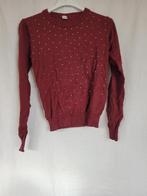 Mooie wijnrode trui met strass mt 146/152, Meisje, ., Trui of Vest, Ophalen of Verzenden