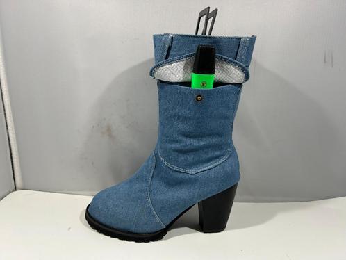 Laarsjes, maat 38 van spijkerstof met een geheim zakje, Kleding | Dames, Schoenen, Zo goed als nieuw, Lage of Enkellaarzen, Blauw
