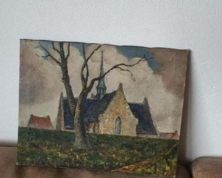 Dendermonde School Vlassenbroek C Ghysselinckx Piron, Antiek en Kunst, Kunst | Schilderijen | Klassiek, Ophalen