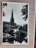 oude kaart Maasland Dorp, kerk, bruggetje kinderen, 1932, Ophalen of Verzenden, 1920 tot 1940, Gelopen, Zuid-Holland
