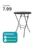 Statafel/Statafels te huur (HUREN), Ophalen, Zo goed als nieuw, Overige