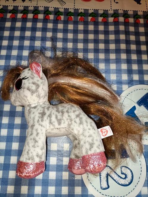 Ty mooi paard knuffel 17 cm lang, Kinderen en Baby's, Speelgoed | Knuffels en Pluche, Nieuw, Ophalen of Verzenden
