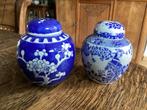 Gemberpotten 2 stuks in goede staat 12 cm H voor, € 12,50, Antiek en Kunst, Curiosa en Brocante, Ophalen of Verzenden