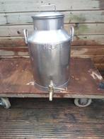 Gave rvs melkbus 40.liter met bronzen kraan in goede staat, Ophalen of Verzenden