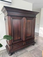 massief eiken broodkast br 1.80 hgt 1.96 diepte 67 kast, Gebruikt, Eikenhout, Ophalen of Verzenden, 150 tot 200 cm