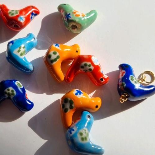 Kralen keramiek vogel geglazuurde keramische kraal vogeltjes, Hobby en Vrije tijd, Kralen en Sieraden maken, Nieuw, Kraal, Verzenden