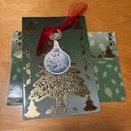 Luxe kerstkaart met uitdruk hanger / bijpassende envelop 3, Ophalen of Verzenden, Zo goed als nieuw, Kerst