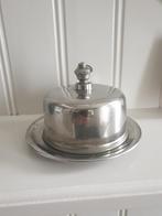 Vintage kaasstolp met bord - 13cm diameter, Antiek en Kunst, Ophalen of Verzenden