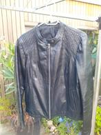 Jasje zwart - maat L - Hema - 100% leer, Kleding | Dames, Jassen | Zomer, Zwart, Maat 42/44 (L), Ophalen of Verzenden, Gedragen