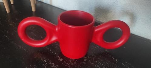 Drinkbeker domoor dombo Gispen rood, Huis en Inrichting, Keuken | Servies, Gebruikt, Kop(pen) en/of Schotel(s), Overige stijlen