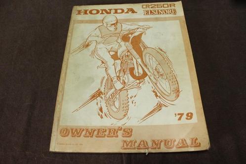 Honda CR250R Elsinore 1979 motorcycle owner's manual, Motoren, Handleidingen en Instructieboekjes, Honda, Ophalen of Verzenden