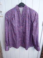 Lila blouse met vrolijke cirkels uit de jaren '70, maat 44, Kleding | Dames, Maat 42/44 (L), Ophalen of Verzenden, Zo goed als nieuw
