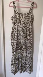 Leuke groen witte zonerjurk met lurex draadje, maat M, Kleding | Dames, Ophalen of Verzenden